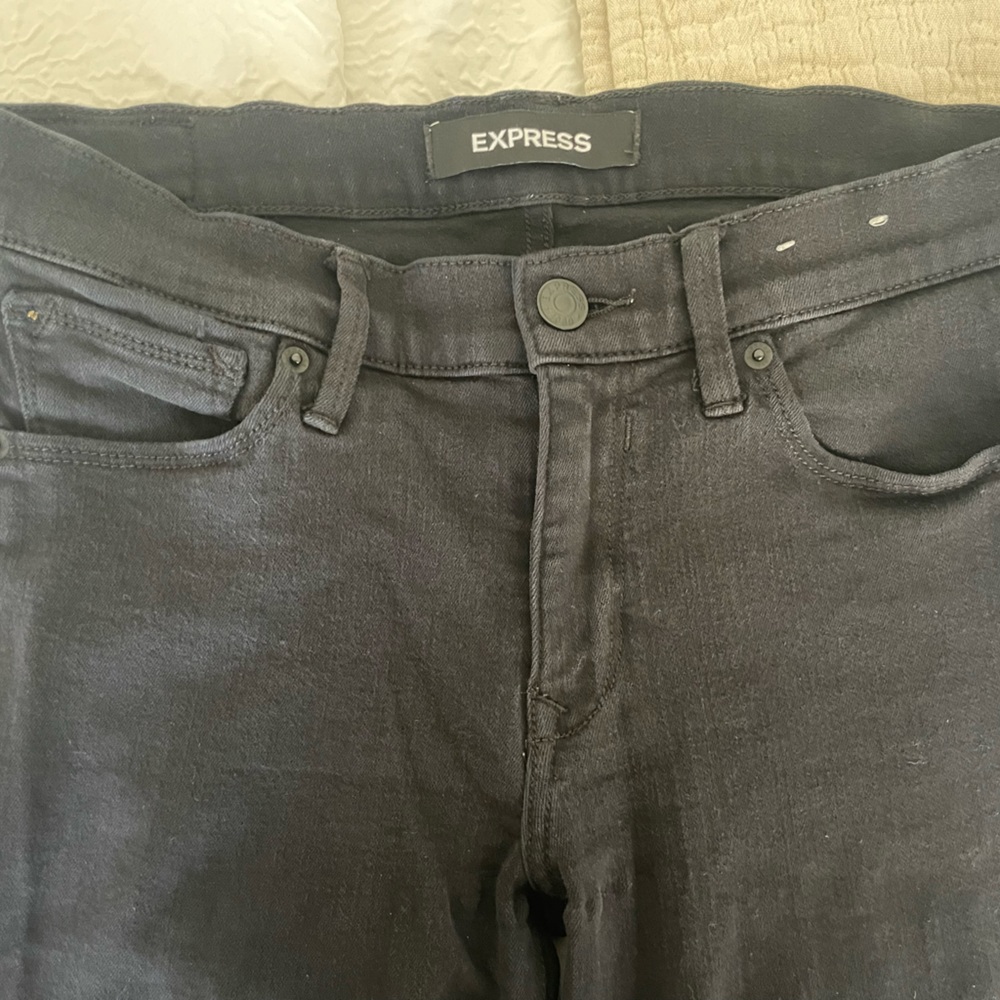 Express Mid Rise Jean Legging - Picture 2 of 4